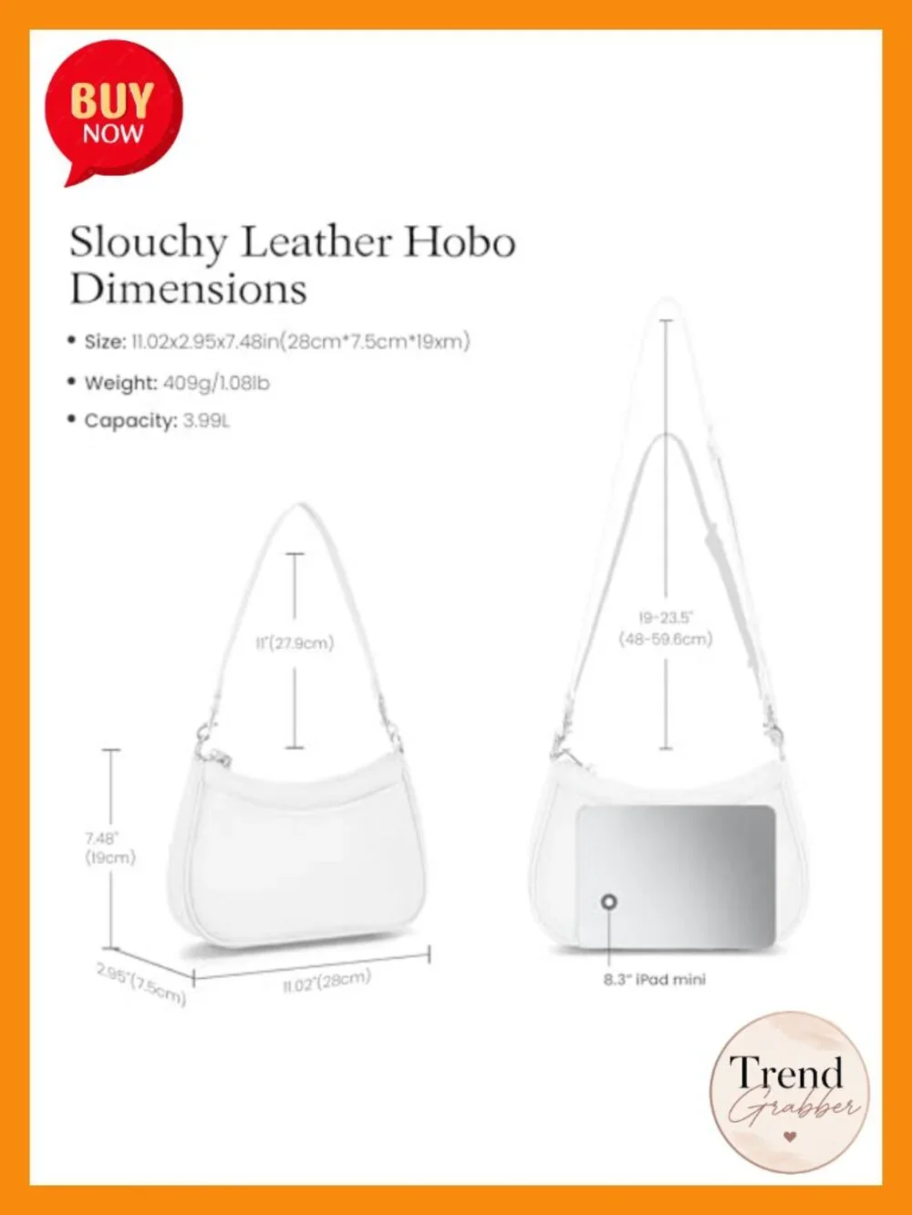 Genuine Leather Crossbody Hobo Bag Anti Theft RFID Shoulder Purse